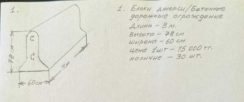 Блоки джерси/Бетонные дорожные ограждения
