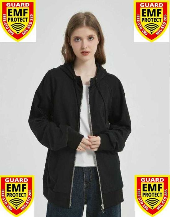 Екраниран Суичър от Сребърни Нишки Защита от Електромагнитно Излъчване