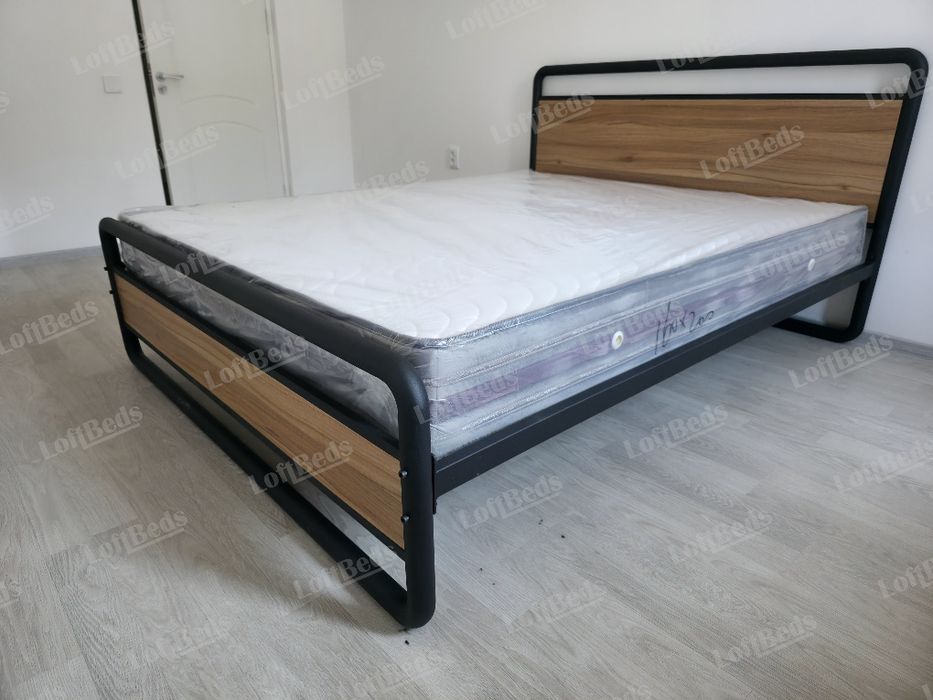 Кровать двуспальная в стиле Лофт ИДЕАЛ, krovat loft