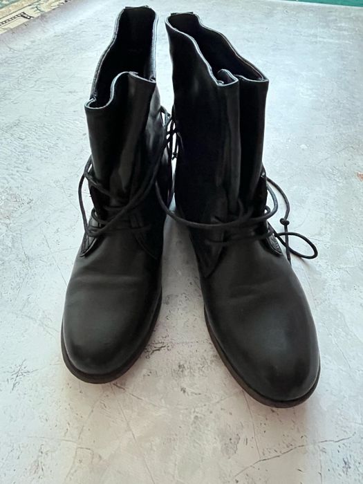Сапоги весенье кожанные