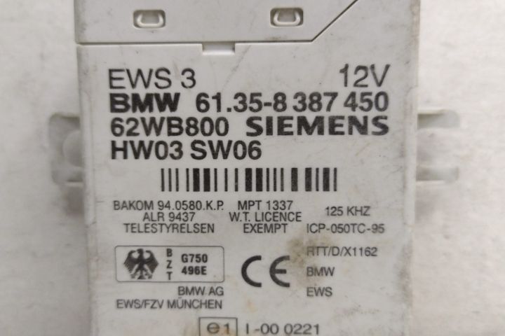 Modul Imobilizator Siemens 61358387450 BMW Seria 3 E46