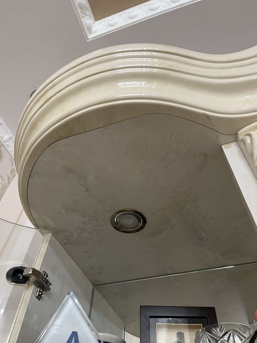 Сервант, белый/бежевый