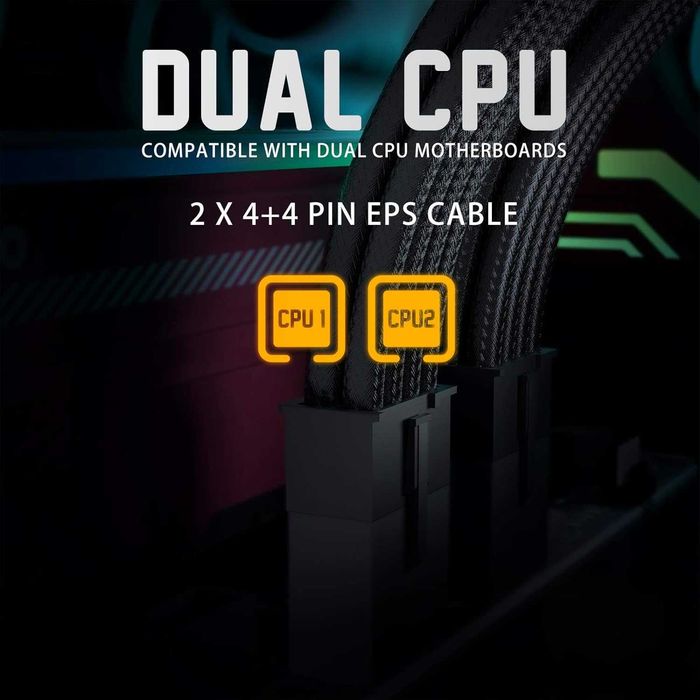 AsiaHorse Kit6 16AWG PSU cabluri prelungitoare sursa alimentare GPU PC