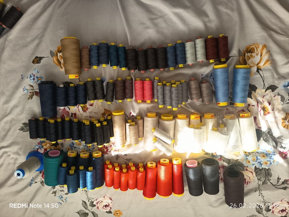 Ațe cusut industriale – 3 cutii pline – conuri mari