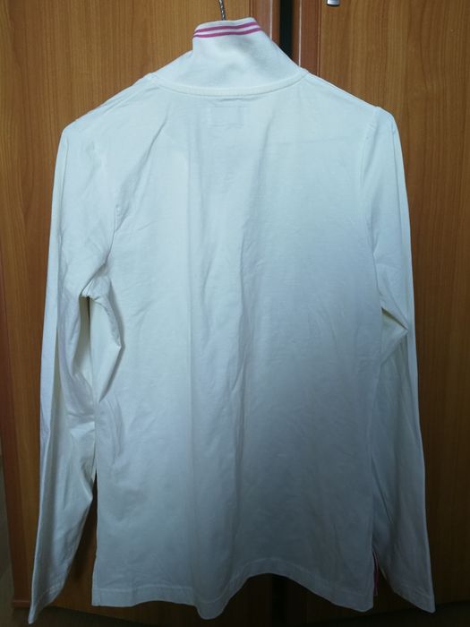 Bluza tip polo albă