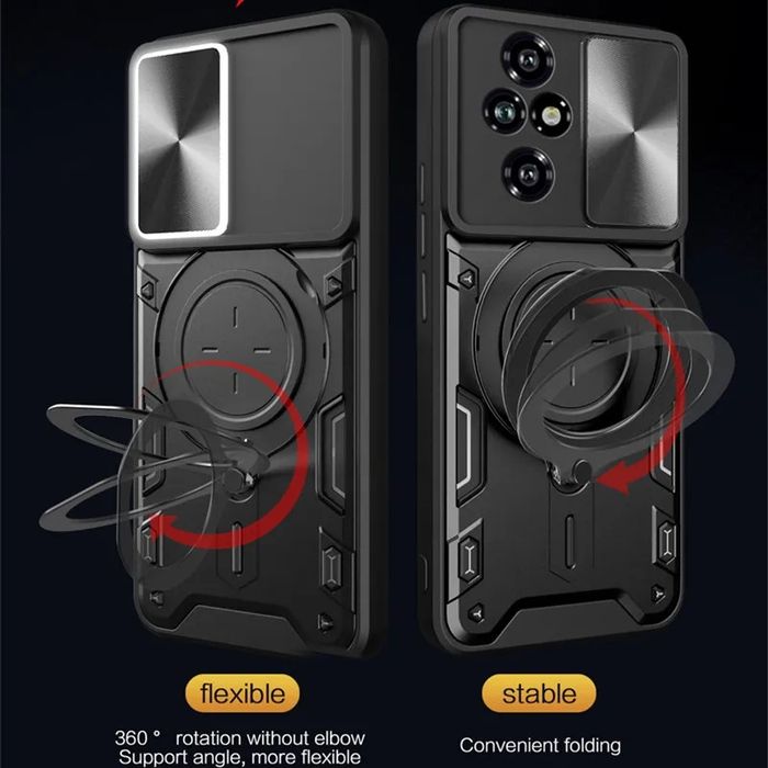 Realme Note 60 / GT 7 Pro / GIANT RING Удароустойчив кейс с пръстен