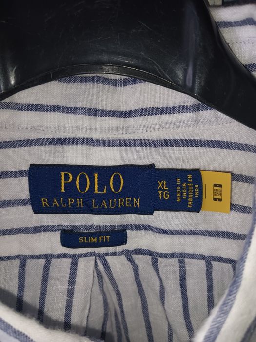Polo Ralph Lauren cămășa din in bărbătească masura XL slim fit