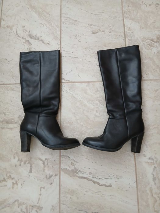 Cizme piele culoarea negru