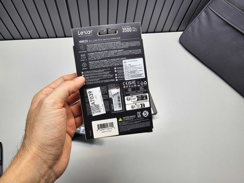 ПРОДАМ 256GB Lexar NM620 M.2 2280 NVMe SSD.  Абсолютно НОВОЕ