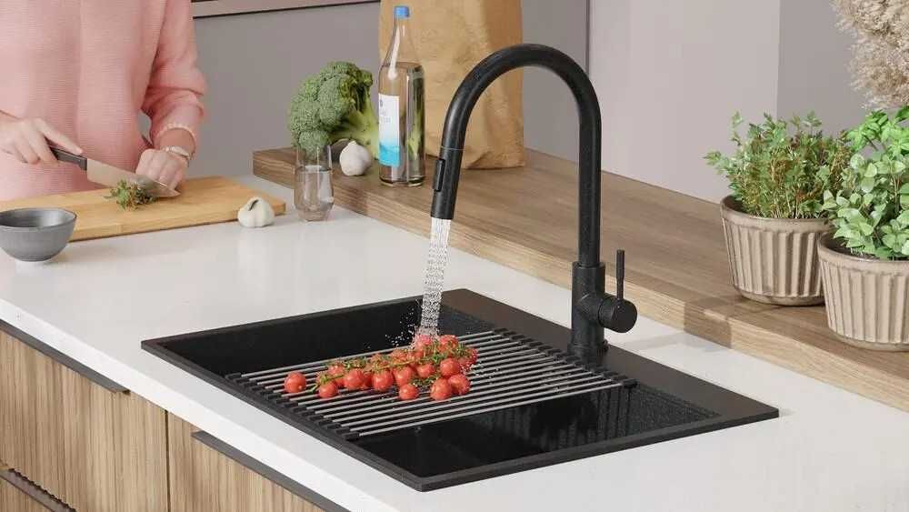 Графит Кухненска Мивка от гранит модел XXL Осло 70 Top 680 x 500 mm