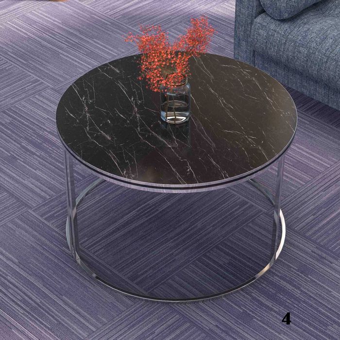 Кръгла масичка за кафе / Холна масичка - 12 цвята