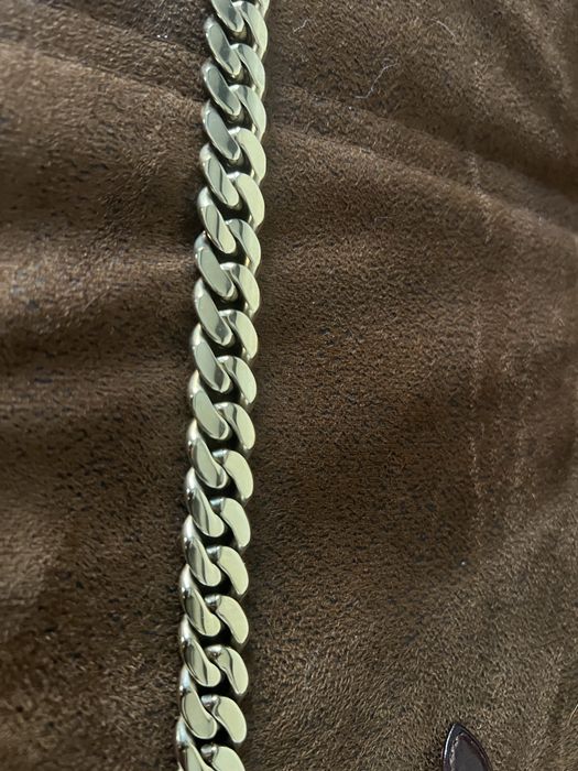 Lant gros suflat cu aur 14K