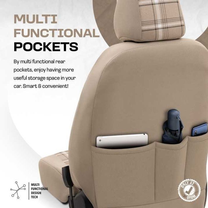 К-т Луксозна Тапицерия Automat-OTOM, Бежова с бежов шев, TORO Design