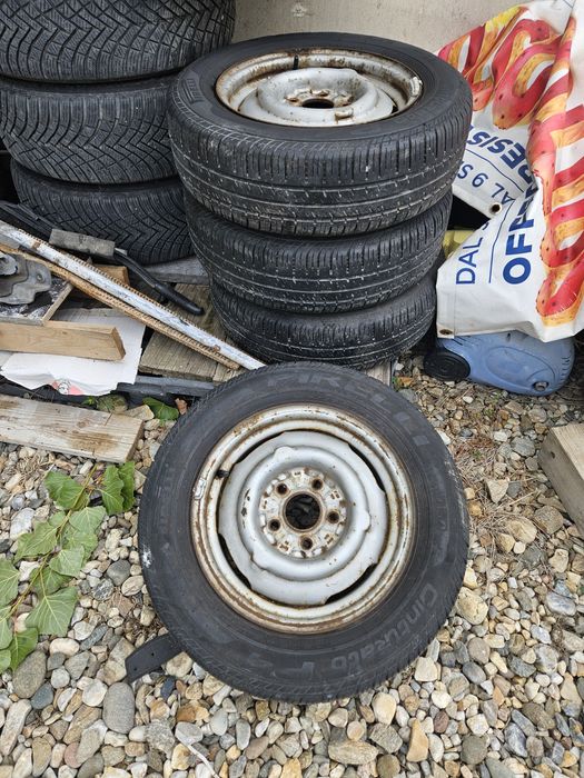 Vand 3 jante R14 de remorca platforma rulota 5x112