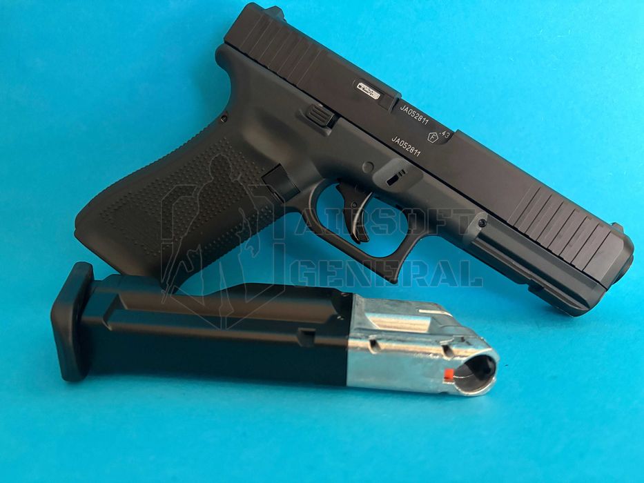 Pistol paintball cu bile cauciuc puternic Glock 17Gen5 calibru.43 5joules nou Airsoftgeneral