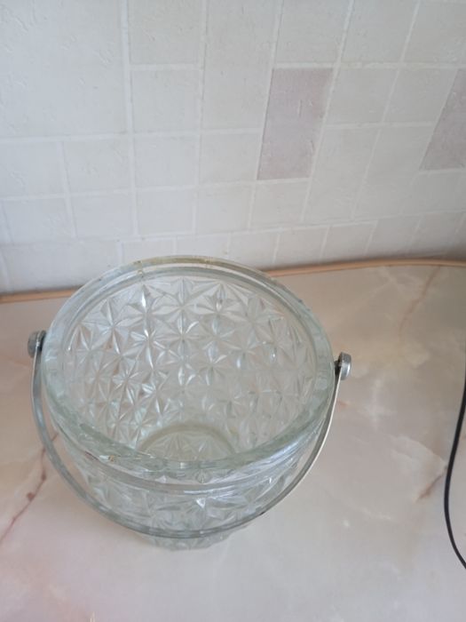 Ведёрко вазочка стекло СССР