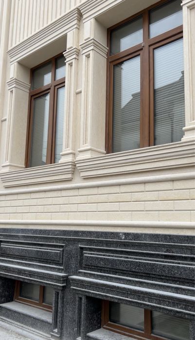 Usta granit travertin , установка гранит травертин балясина