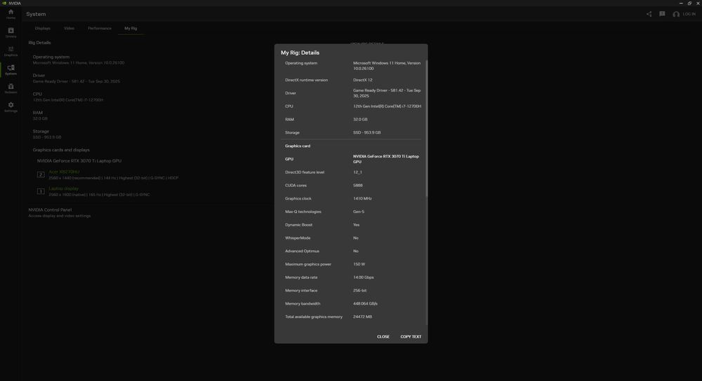 Гейминг лаптоп Lenovo Legion 5 Pro 16IAH7H RTX 3070TI i7 12700h 32GB