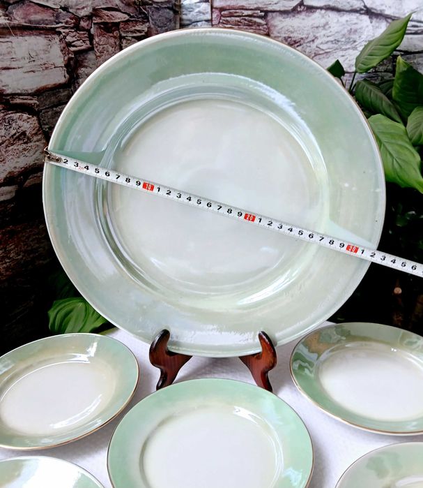 Рядък седефен тортен сервиз на Китка