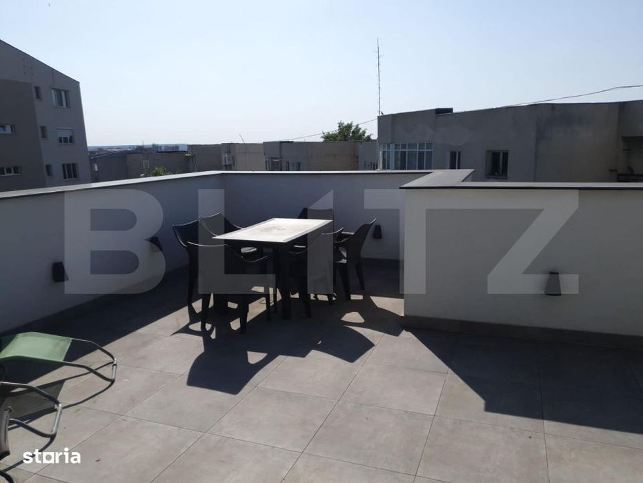 Apartament tip penthouse, 2 camere decomandate, terase panoramice, Rov