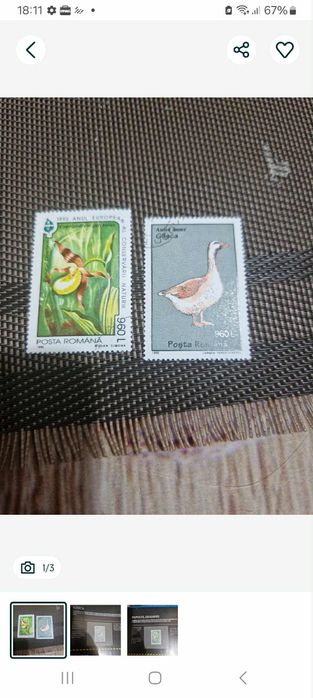 Vând 2 timbre in stare foarte buna