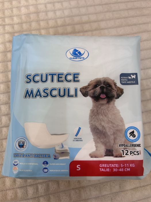 Scutece caini Clean Pets Masculi talie mica S