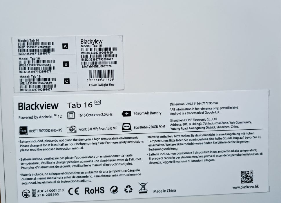 Planshet blackview Tab 16