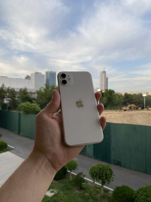 iPhone 11 64Gb Ochilmagan Oq Rangi Sastayanasi Zo’r