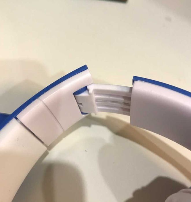 Детски слушалки за уши с котешки ушички, безжични, над главата