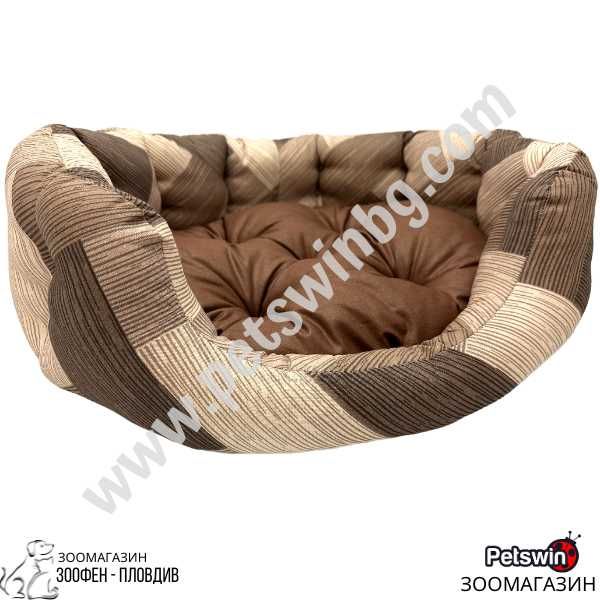 Уютно и Стилно Легло - за Куче/Коте - S, M, L размер - Кафяв - PetsWin