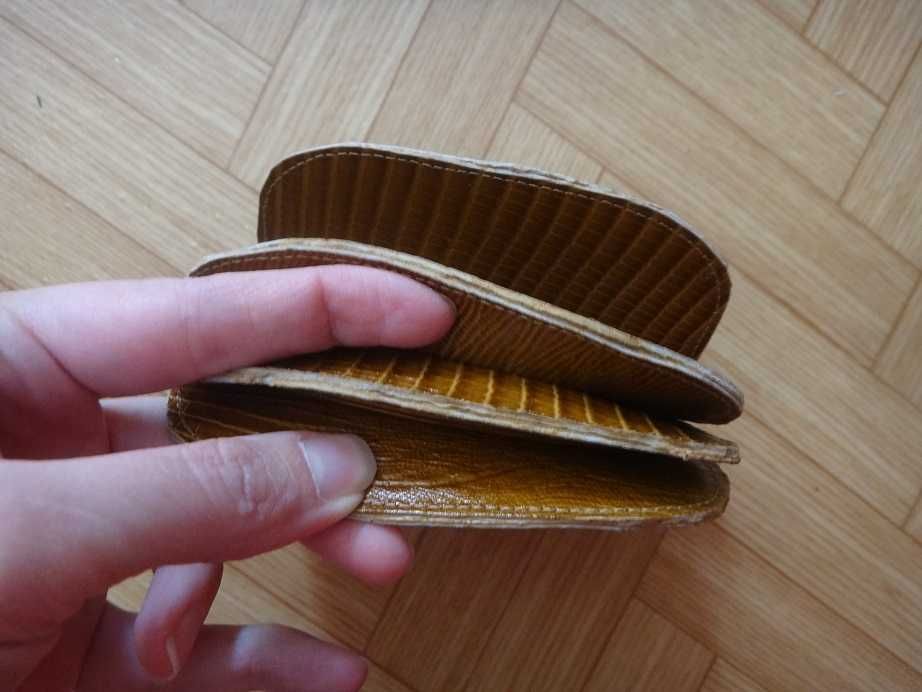 Антика - нов кожен портфейл, естествена кожа портмоне, соц, ретро