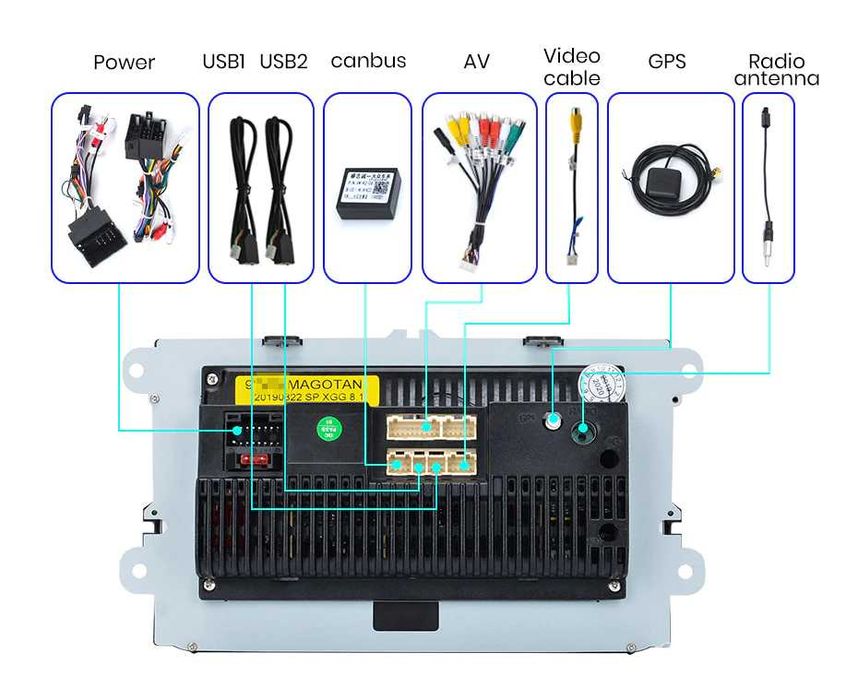 Мултимедия 9" ANDROID 14 за VW GOLF PASSAT Seat SKODA Polo Carplay