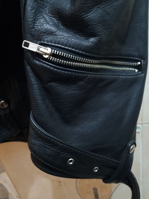 Geaca piele biker , moto chopper ,marimea L. Stare impecabila