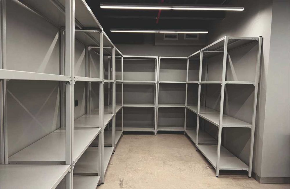 Polkaly stellaj, arxiv tokchasi Акция, метал архивный стеллаж