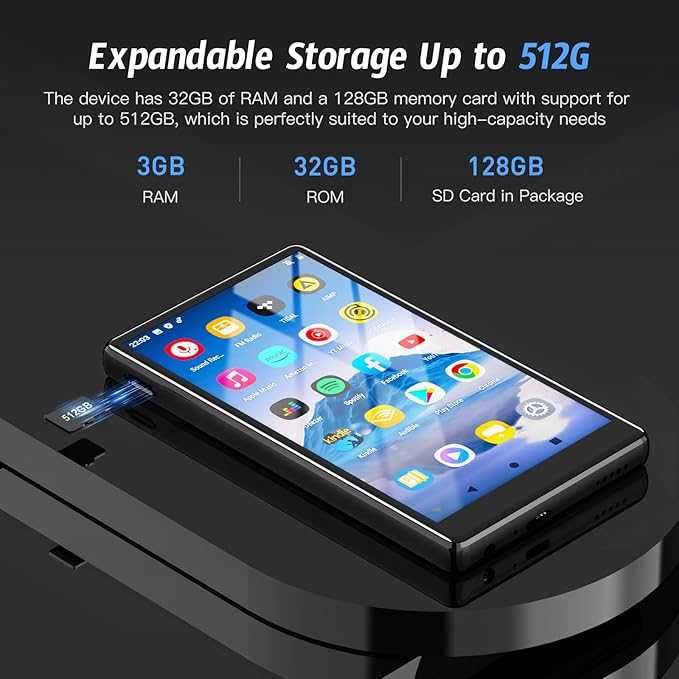 160GB MP3 плейър с Bluetooth и WiFi