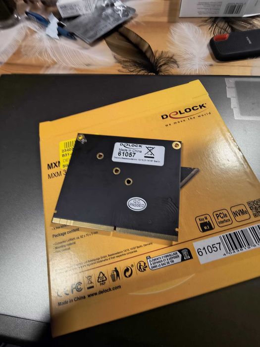 MXM to NVMe adaptor de la Delock