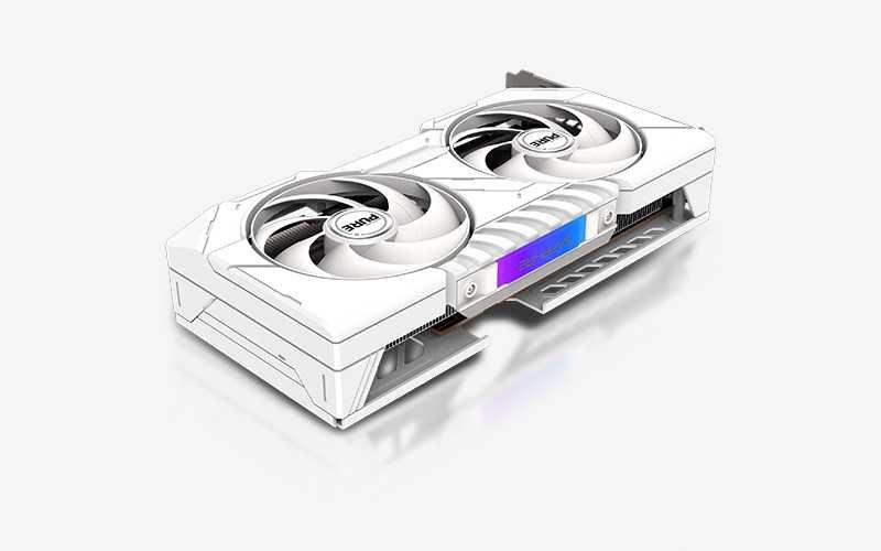 ; Видеокарта SAPPHIRE Pure AMD RADEON RX9060XT 16Gb white