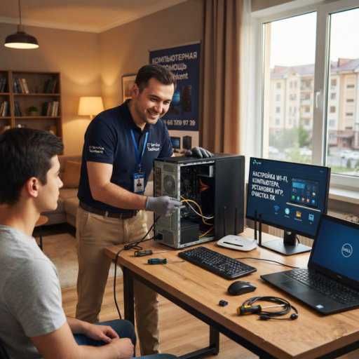 Настройка Wi-Fi, компьютера, установка игр и очистка пк