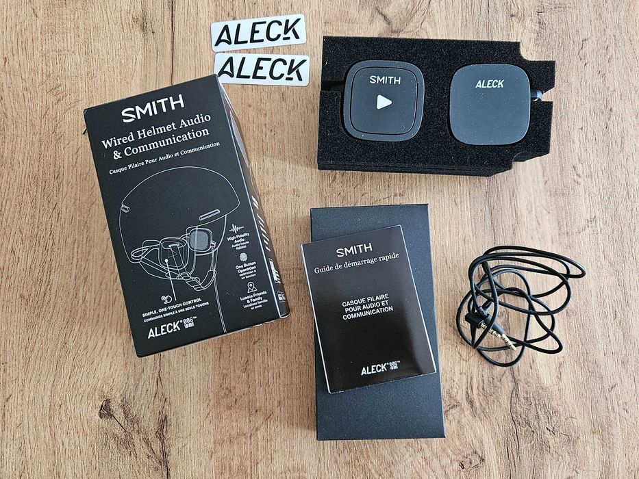 Слушалки за каска - Aleck Smith, с кабел, почти нови