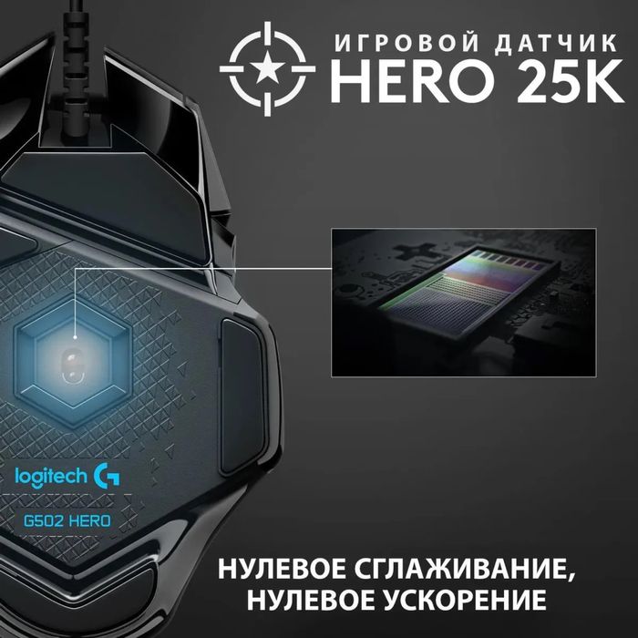 Мышь проводная Logitech G502 Hero