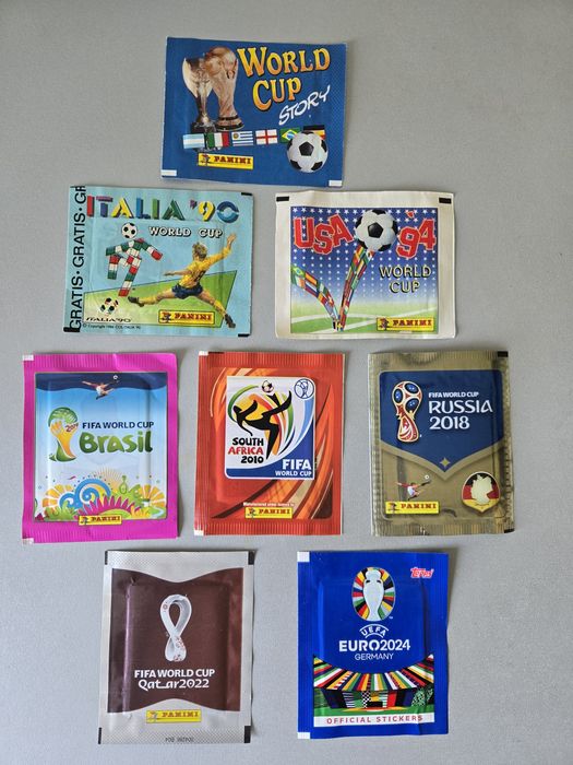 Panini sticker retro pack.