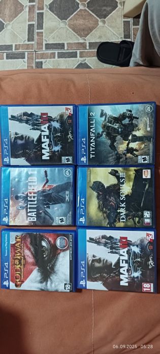 Дисклар сотилади PlayStation 4/5 га бор ассортиментлар куп холати зур