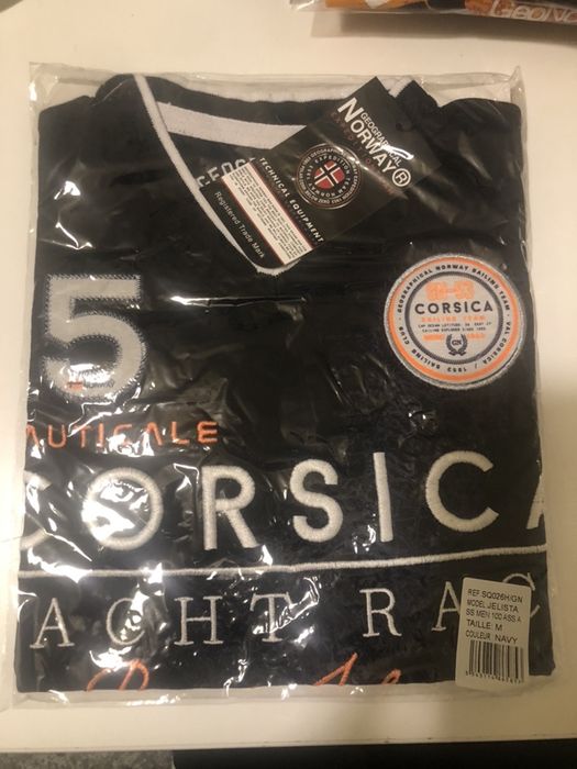 Tricou barbatesc Geographical Norway model Corsica marime M albastru