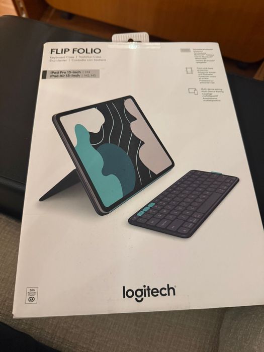 Flip folio logitech ipad air/pro 13 inch husa cu tastatura
