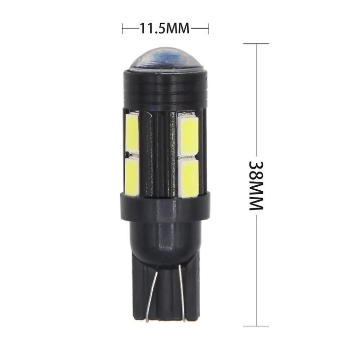 комплект 2броя led диодни габаритни крушки flyseen fls6095, t10  ...
