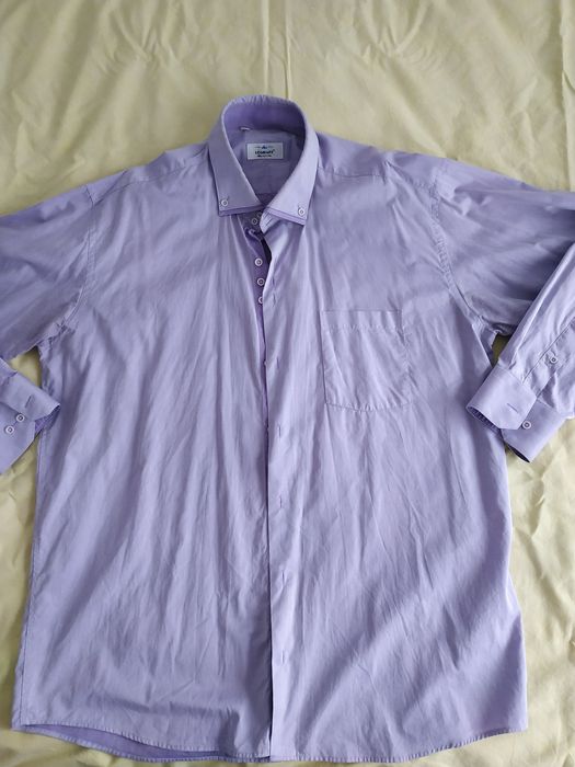 Cămașă bărbați 45, 46 noi și outlet alb, mov, albastru, maro, violet