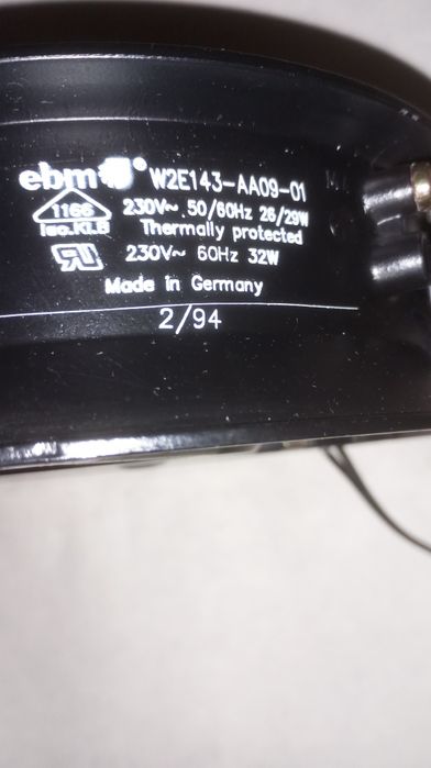 Вентилятор осевой - 220v 34 ватт 0.12 А