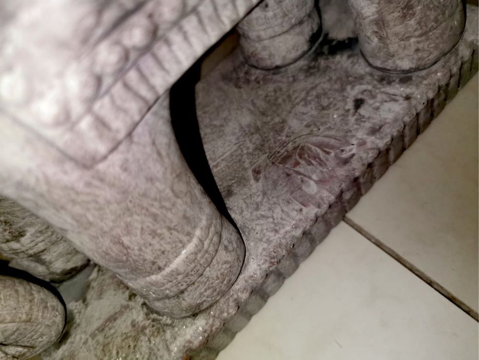 Слон фигура от керамика , декорация за къща градина офис !