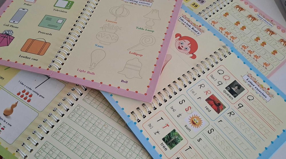 4 carti carticele copii stilou magic