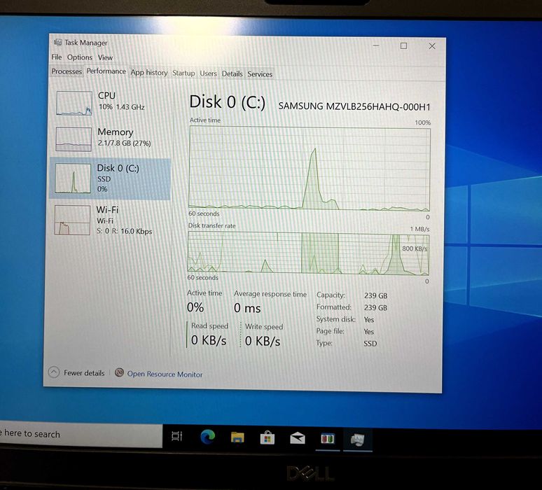 Лаптоп Dell Latitude 5300, Intel Core i7 8665U, 8GB ram